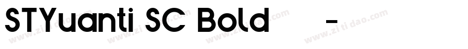 STYuanti SC Bold 字体下字体转换